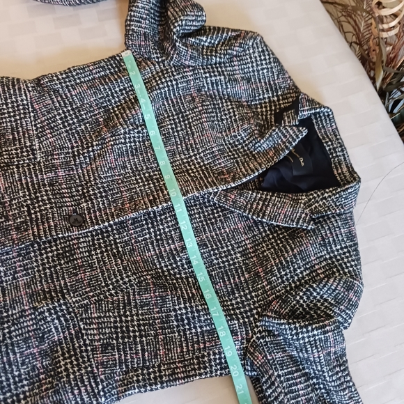 Massimo Dutti Single Button Front Closure Plaid Blazer - Picture 13 of 14